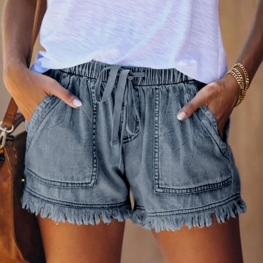 Jean Tassel Shorts