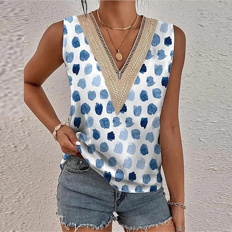 Contrast Stich Tank Top