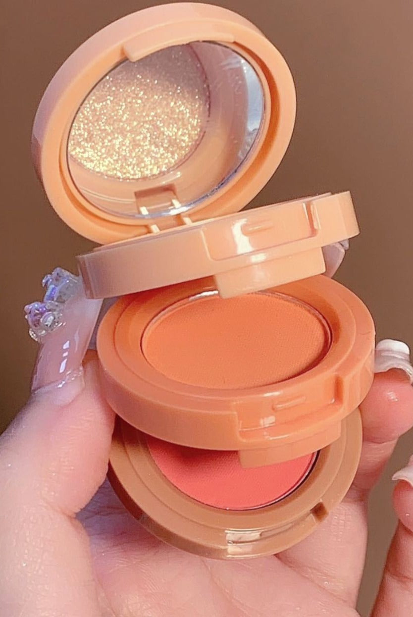 3 In 1 Matte Highlighter Blush