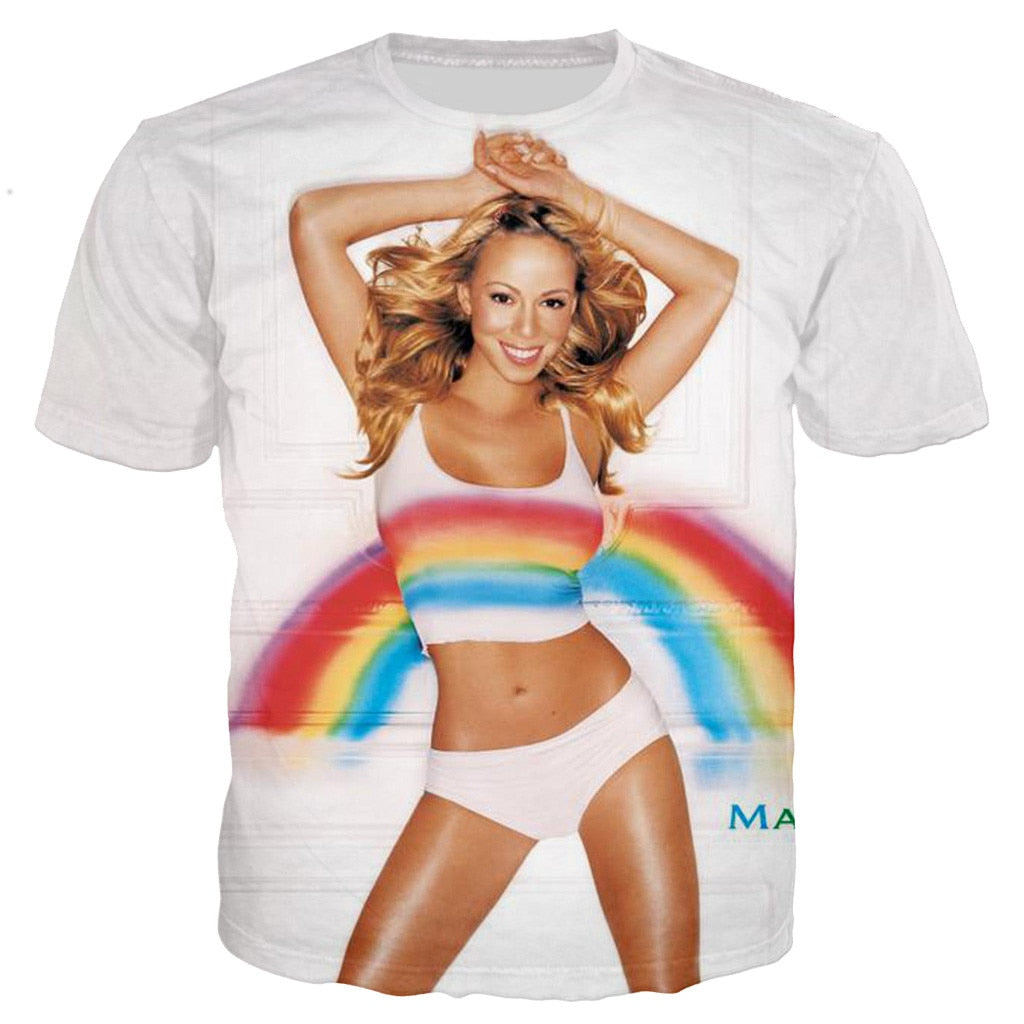 Mariah Carey Printed 3D T-shirt