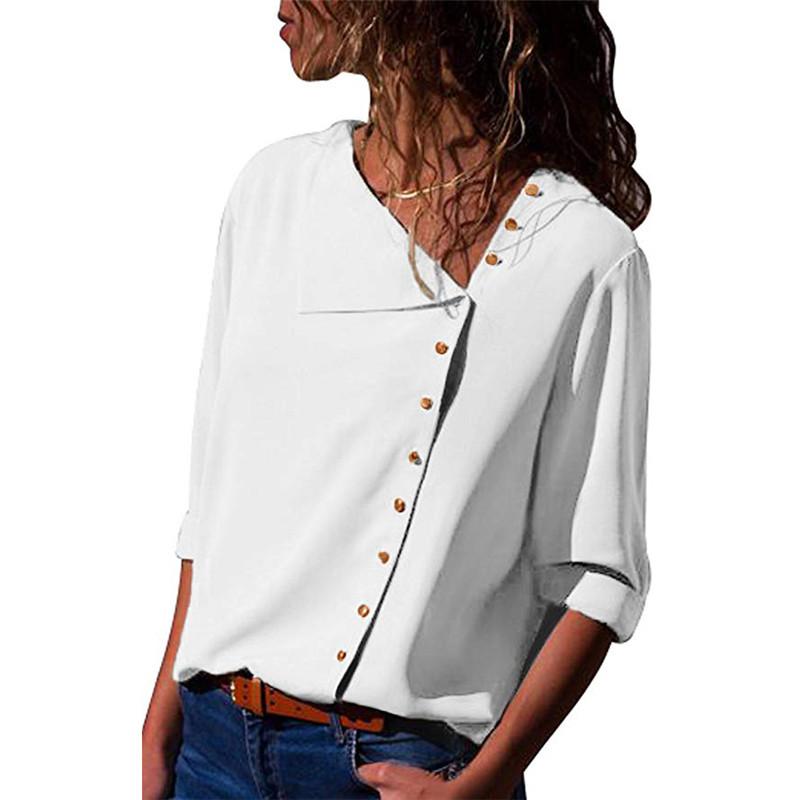 Skew Collar Blouse