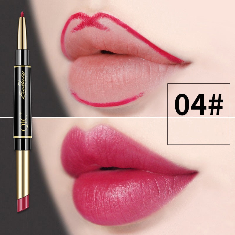 2 IN 1 Lip Liner & Lipstick Pencil