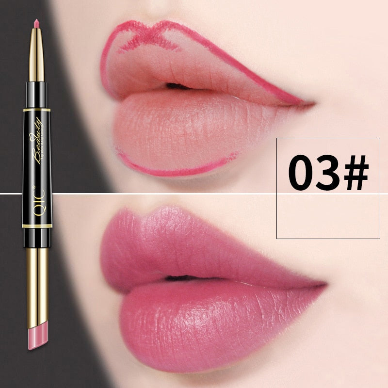 2 IN 1 Lip Liner & Lipstick Pencil