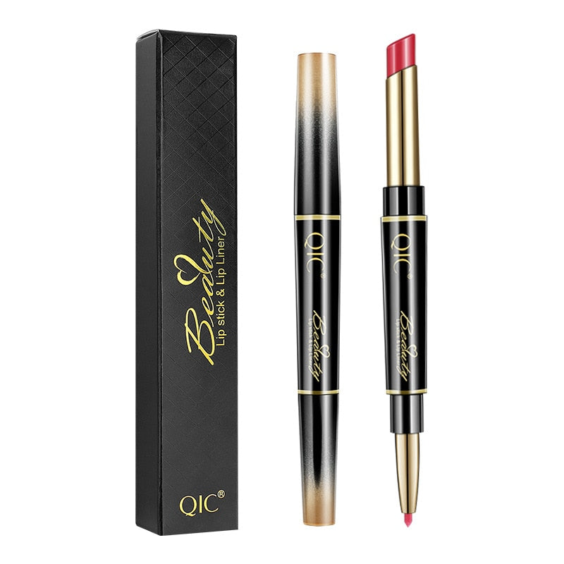 2 IN 1 Lip Liner & Lipstick Pencil