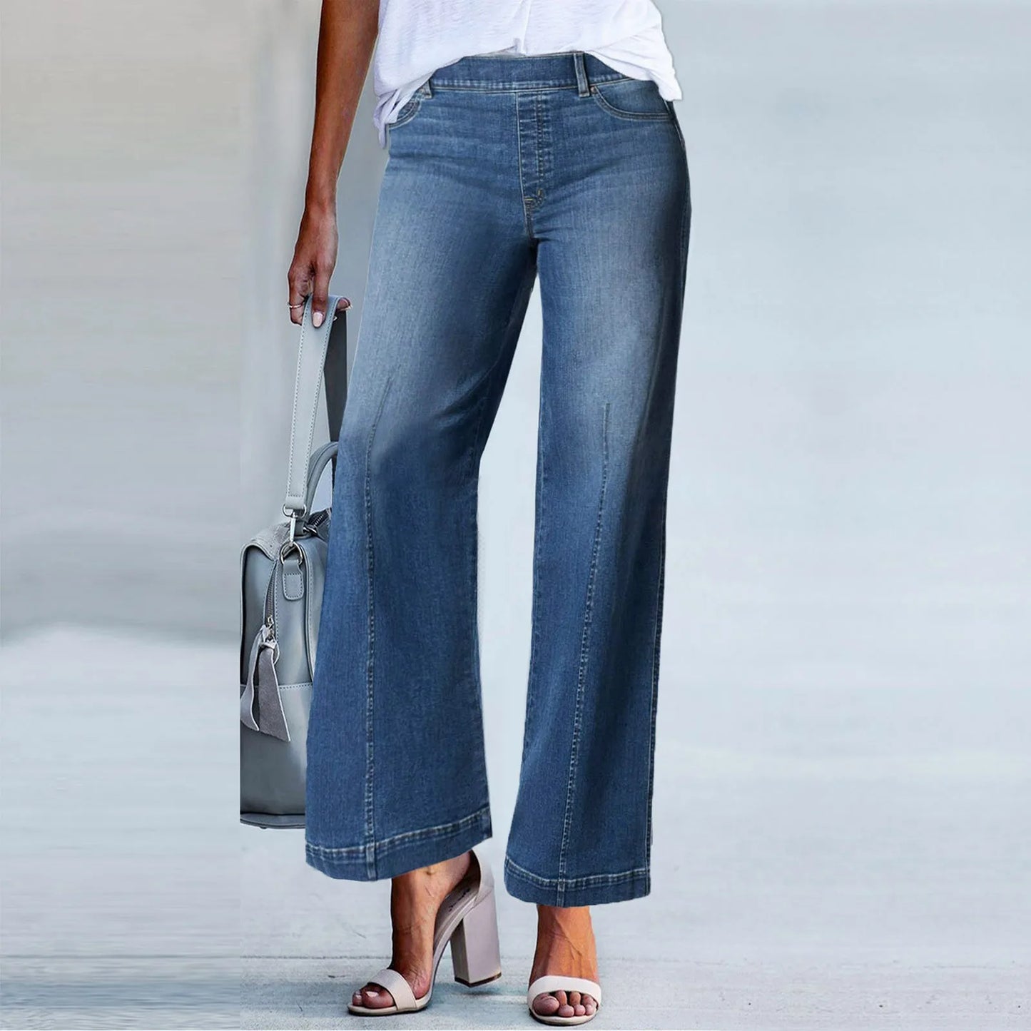 Wide Leg Flare Denim