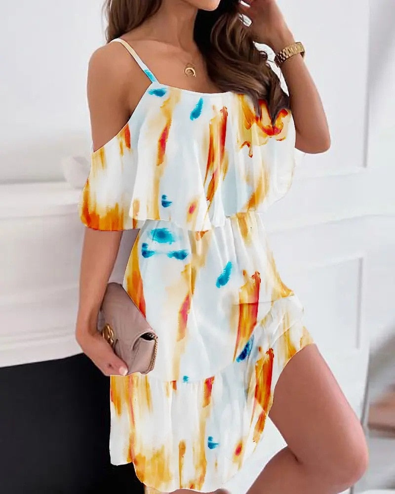 Flower Mini Dress