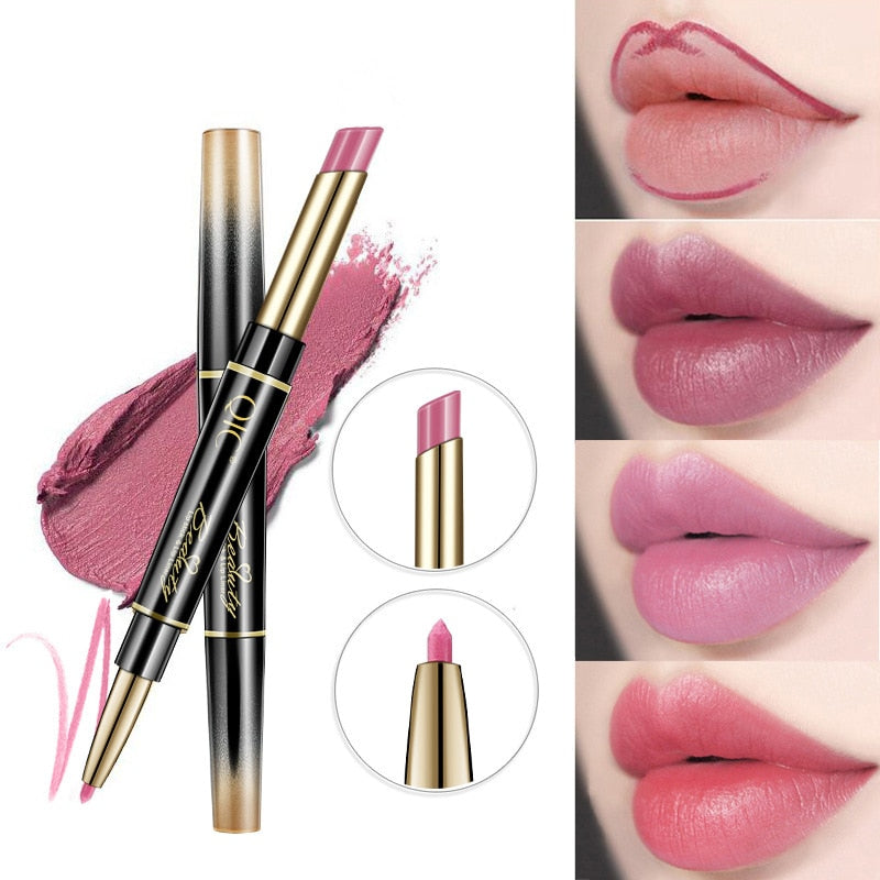 2 IN 1 Lip Liner & Lipstick Pencil